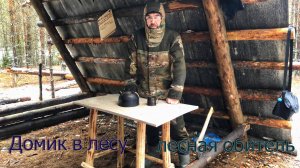 Строю Домик в лесу 5 серия. В сгоревший дом за доской. Сделал стол. Кормушка для лося Лесная обитель