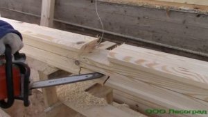 Внутренние перерубы в доме из профилированного бруса