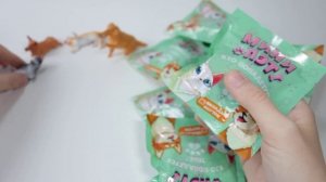 МИНИ ПЭТ в Красное&Белое! Открываем пакетики сюрпризы с кошечками и собачками.