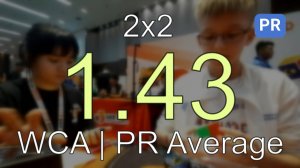 PR [1.43] 2x2 Average // 2nd place in Rubik's WCA Asian Championship 2024