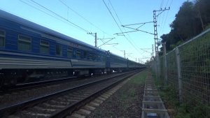 Электровоз ВЛ10-1689 с Туристический поезд 927 Туапсе-Гагра