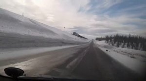 21 марта,немножко севера) еду от ГОКа Олений ручей в Коашву )