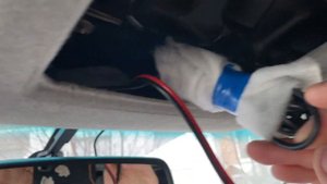 Скрытая проводка подключения видеорегистратора и радардетектора Toyota Highlander U40 2012