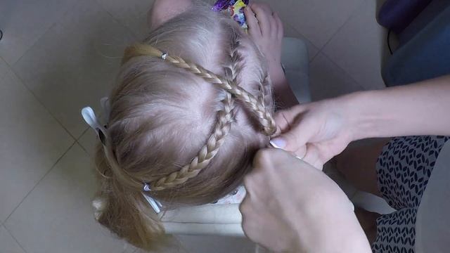 Детские прически в школу на каждый день. Коса наизнанку пошаговое плетение