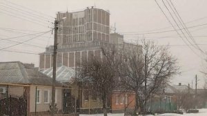 Снегопад. Ростовская область