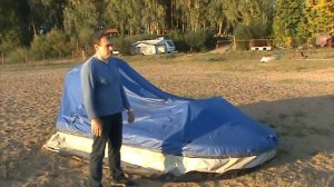 Тент из ПВХ после 3 лет круглогодичной экспплуатации