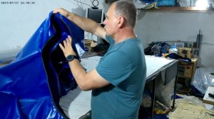 Как снять лекало для пошива тента на подвесной мотор