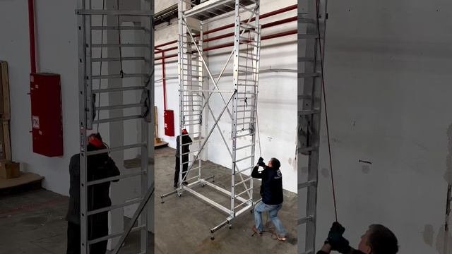 Телескопическая вышка тура в действии😎🤙