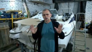 Просушка мокрого транца катера