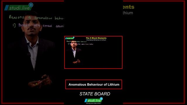 The S block element || Anomalous Behavior of Lithium || #youtube #rvideo #education #chemistry