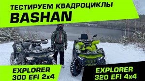 Обновленный BASHAN EXPLORER 300 EFI 2х4 - тестируем по первым сугробам!