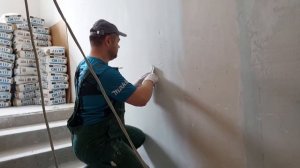 Помощь подписчику в поклейке стеклохолста на шпаклевку