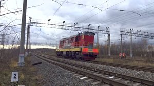 Тепловоз ЧМЭ3-2769 маневрирует на станции Нижний Новгород Сортировочный, Восточный парк