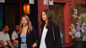 4K. Moscow. August 2023. Beautiful stylish people and luxury cars on the streets of Moscow (II).