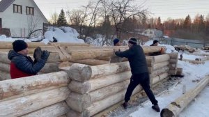 Построили баню из бруса 8х6