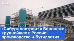 «Сибур» построит в Воронеже крупнейшее в России производство н-бутиллития