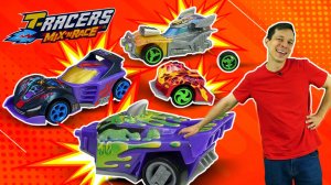 Новый набор машинок T-Racers! Игры для мальчиков и видео про машинки и гонки