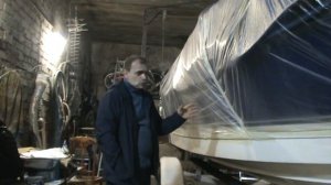 К чему приводит полировка днища катера.  Bayliner 192 перед началом работ