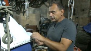 Начало ремонта привального бруса