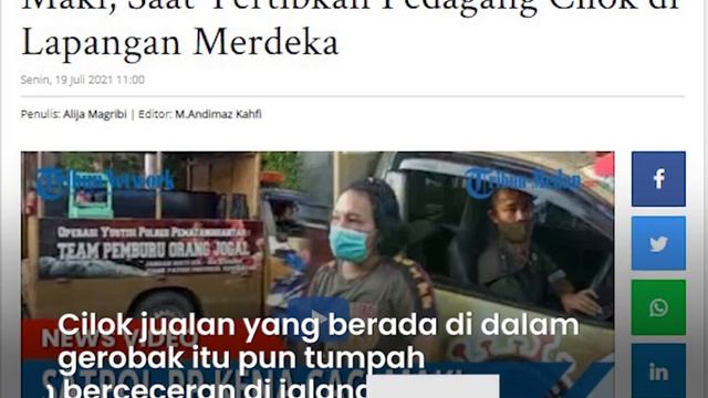 Viral Satpol PP Diamuk Pedagang saat Razia PPKM, Gerobak Terbalik hingga Cilok Berceceran di Jalan смотреть онлайн
