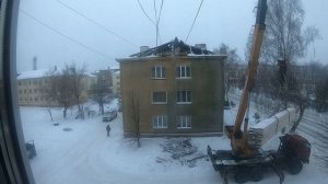 РЕМОНТ КРЫШИ. г.Полысаево,11 квартал. ОБОШЛОСЬ.... 3 серия.   24.12.2022 г.