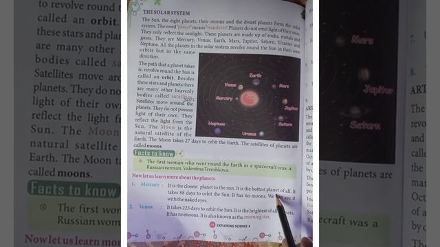 Class-4th Lesson-10, Sun, Planets and Stars