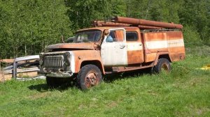 Запуск пожарной машины ГАЗ 53А (V8) после 23 лет эксплуатации + Тест-драйв