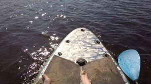 Тест парусно-моторого SUP под мотором