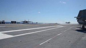 US Navy F-35C Lightning II aboard USS George Washington