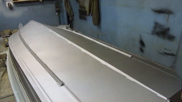 Покраска алюминиевой лодки Wellboat 37 /  Вельбот 37