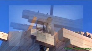 Монтаж шпилек  при строительстве деревянного дома