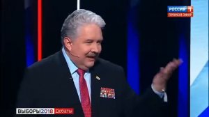 Дебаты 2018 Ксения Собчак облила водой Владимира Жириновского,