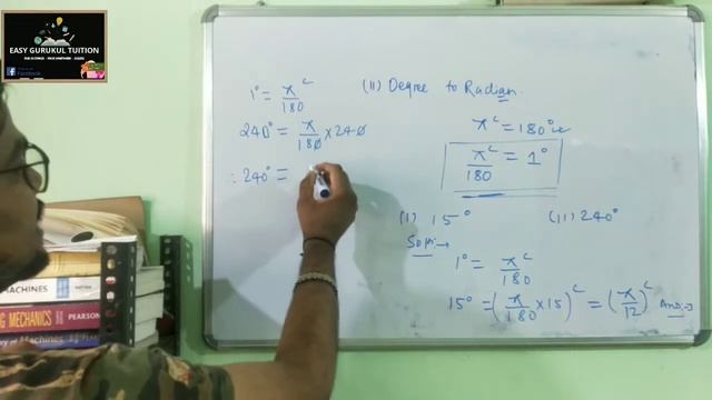 #6 Class 11 Trigonometry Measurement of Angles | Examples of Degree to Radian Measure