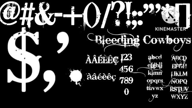 I FINALLY BLEEDING COWBOYS FONT смотреть онлайн