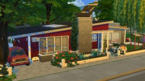 Семейный ретро дом | The Sims 4 Строительство | Mulena Sims 4