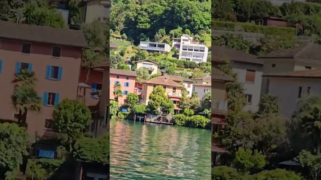 ПРЕКРАСНЫЕ ГОРОДА РАСПОЛОЖЕНЫ НА ОЗЕРЕ ШВЕЙЦАРИИ🇨🇭-🇮🇹ИТАЛИИ🌴 смотреть онлайн
