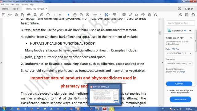 Phytotherapy... part one.. introduction