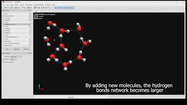 HYDROGEN BOND - Avogadro tutorial смотреть онлайн
