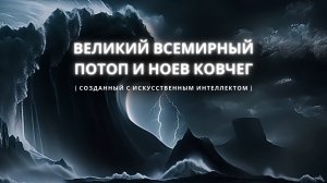Великий потоп |Ной | Нейросеть | Библия