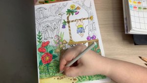 ХОББИ ВЛОГ/ЗАБЫТАЯ НА ПОЛКЕ РАСКРАСКА/НАЧИНАЮ НОВУЮ РАСКРАСКУ