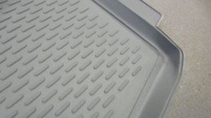 Коврик в багажник Skoda Rapid 2012-2020. Цвет серый