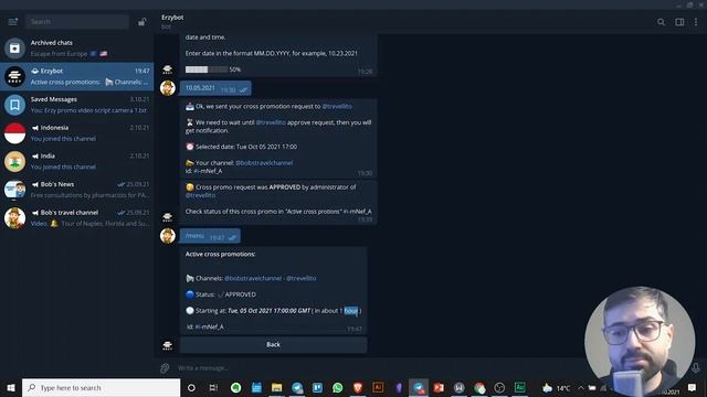 How to grow Telegram channel using cross promotion bot смотреть онлайн