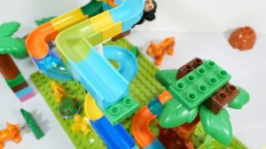 Лего блоки ☆ Конструктор Marble Run ASMR ! Для родителей и детей - «Жираф»