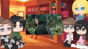 Past AOT Reacts To│#9│Present Levi and Eren│Ereri AMV│Weeb-Wobble
