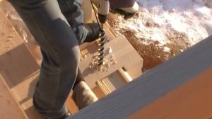 Монтаж усадочных домкратов