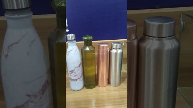 Glass ,Plastic, Copper and S Steel Water Bottles used in India..