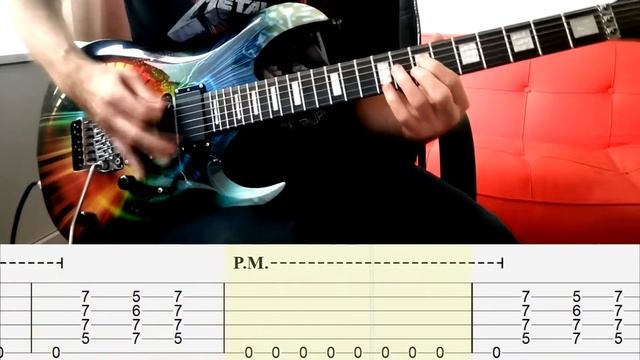 Led Zeppelin VS Deep Purple (Guitar Riffs Battle) | Tutorial | Guitar Tab | Lesson смотреть онлайн