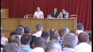 2003.08. Мегион МНГ Встреча генерального директора с коллективом