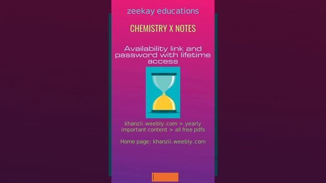 CHEMISTRY X NOTES (PDF Download) смотреть онлайн