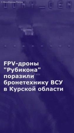 FPV-дроны "Рубикона" поразили бронетехнику ВСУ в Курской области